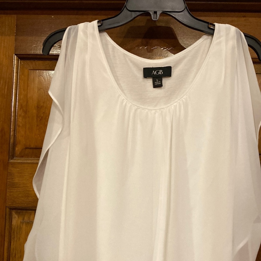 NWT Large AGB Ivory Layered Top (ABBA) - Picture 2 of 12